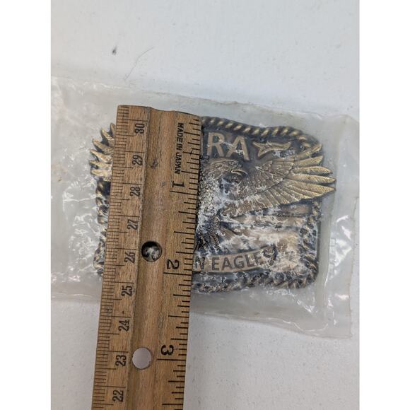 Vintage NRA Golden Eagle Belt Buckle Brass USA Patriotic Eagle Emblem 981198 New - Picture 10 of 12